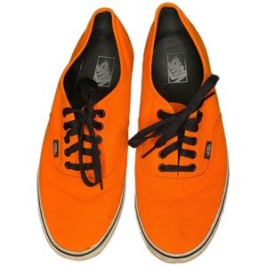 🛹 🔸Men’s neon orange Vans 11.5 skateboard shoes